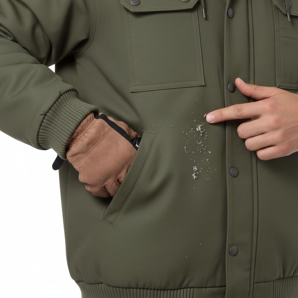 Men’s Winter Snowboarding Jacket Waterproof Insulated Ski Coat Windproof Thermal Warm Snow Outdoor Cold Weather