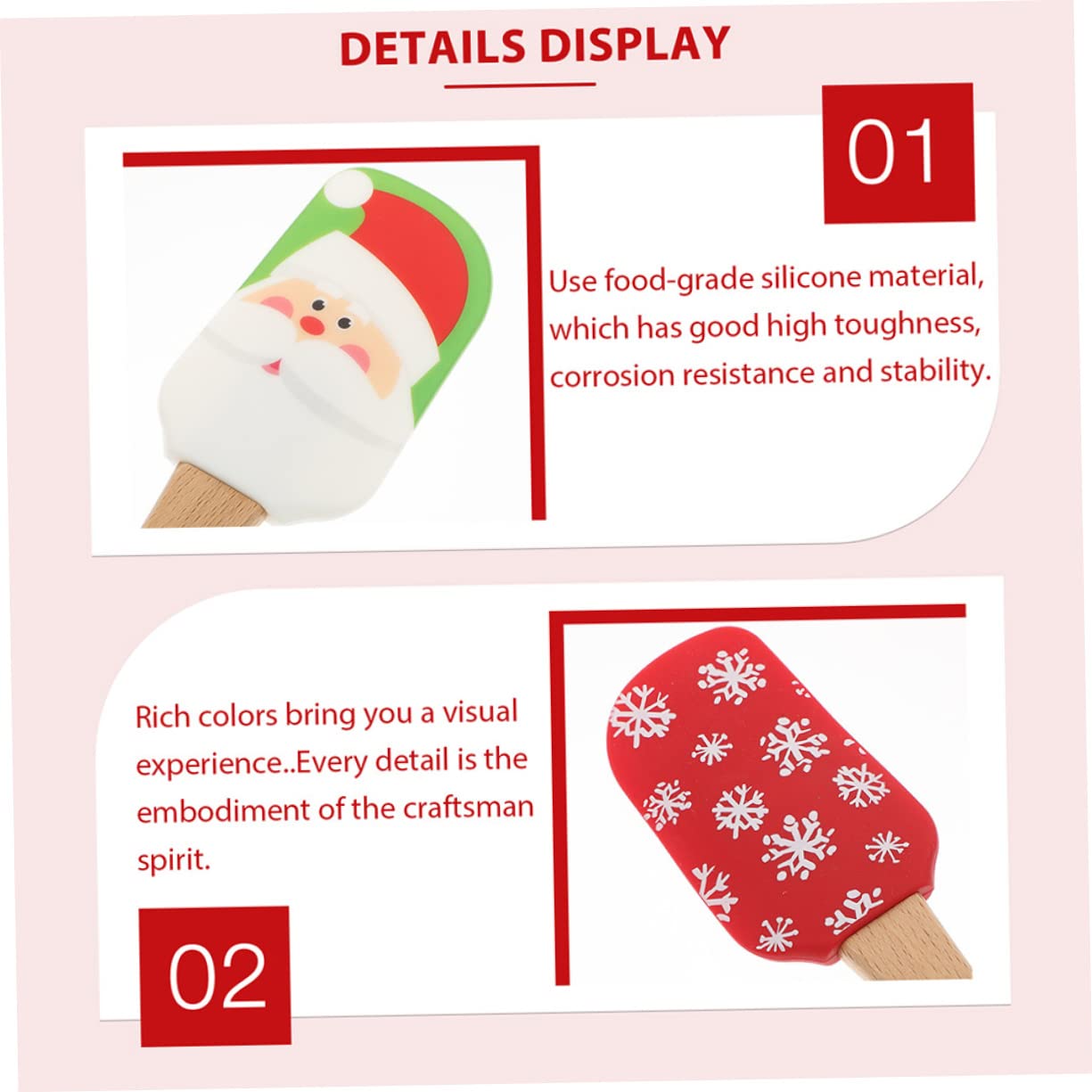 MAGICLULU 5 Juegos Espátula De Silicona Para Crema Cuchillería Sartenes Estera Decoración Y Accesorios De Cocina Utensilios Raspador Para Decorar Pasteles Equipo Gel De Sílice 5 Piezas * 5