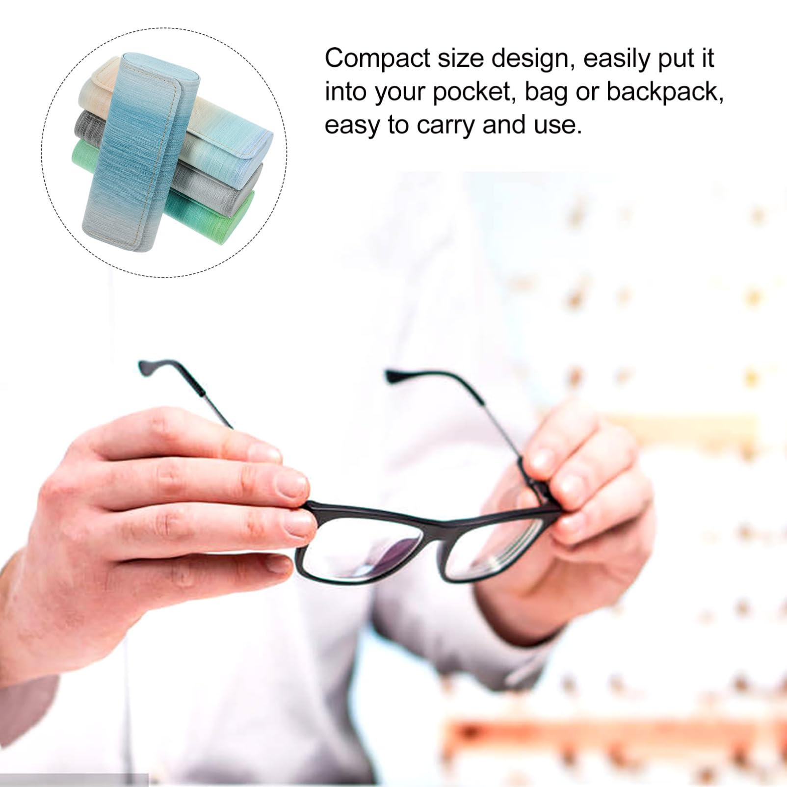 BESPORTBLE Caja De Almacenamiento De Gafas Caja De Gafas Para Estuche Para Gafas De Sol Caso Estuche De Gafas Duro Estuches Para Anteojos Contenedor De Anteojos Pu