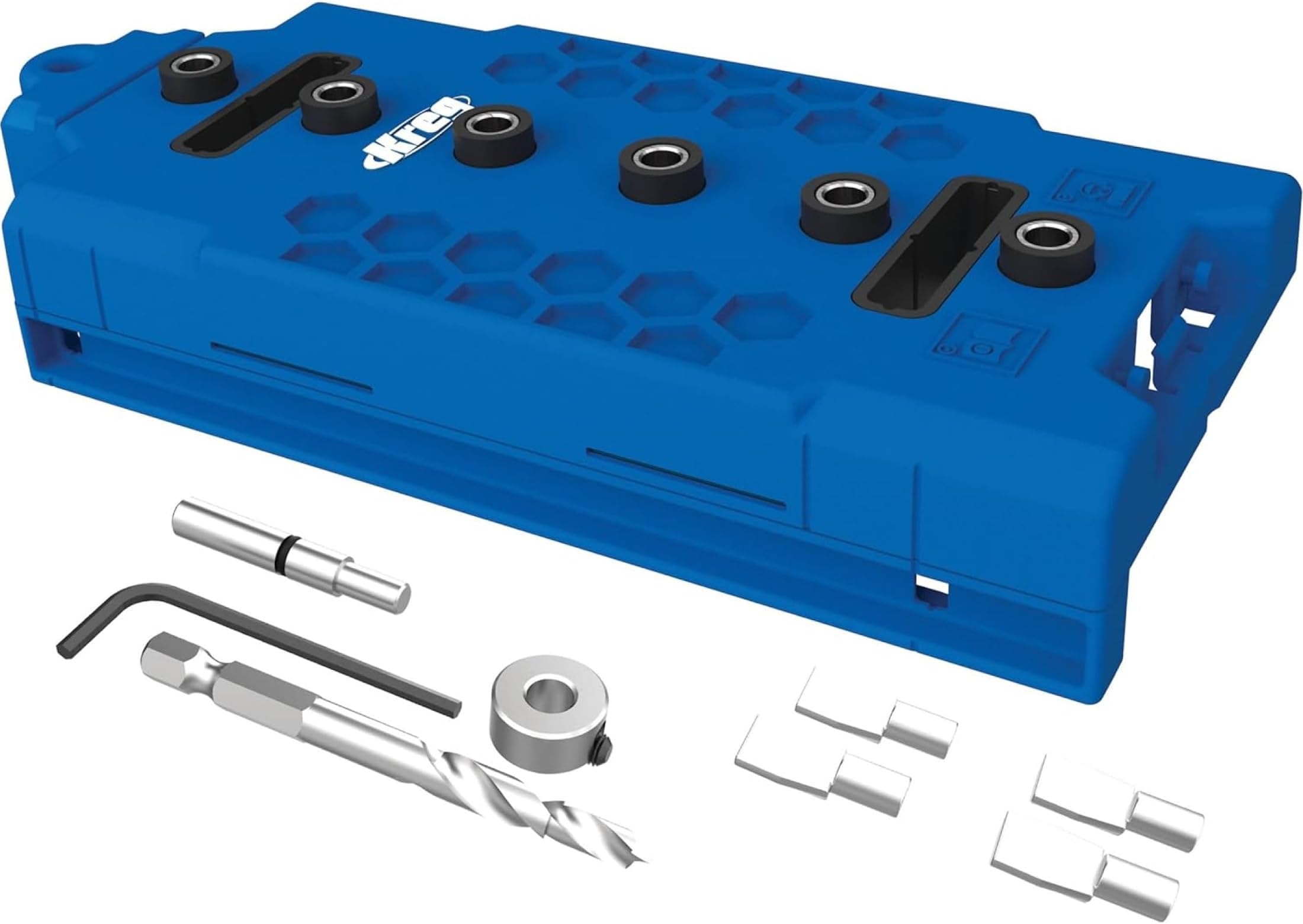 Shelf Pin Jig 1/4 Inch - Cabinet Shelf Hole Drilling Guide - Edge Aligned Precision Jig - Adjustable Shelf Pin Tool - KMA3225