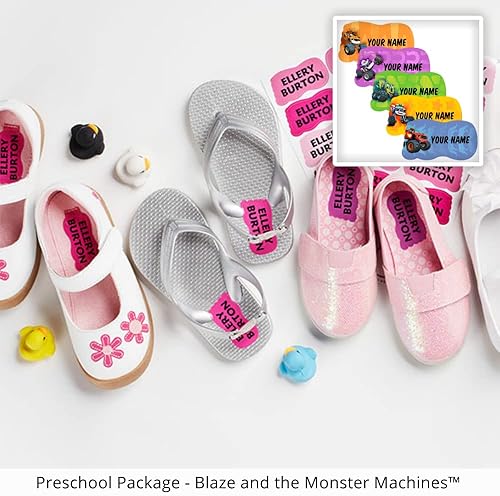 Miniatura 4 de Oliver's Labels Paquete Trekker, 122 etiquetas y etiquetas de nombre personalizadas duraderas (Blaze and The Monster Machines)