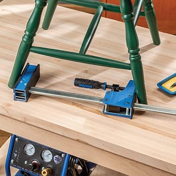 Rockler 48 Parallel Bar Clamps Adjustable Heavy Duty Clamp w/Ergonomic Handle - Woodworking Bar Clamp To Distribute 1000 lbs Pressure Deep Jaws Stay Parallel Clamps for Woodworking & More.