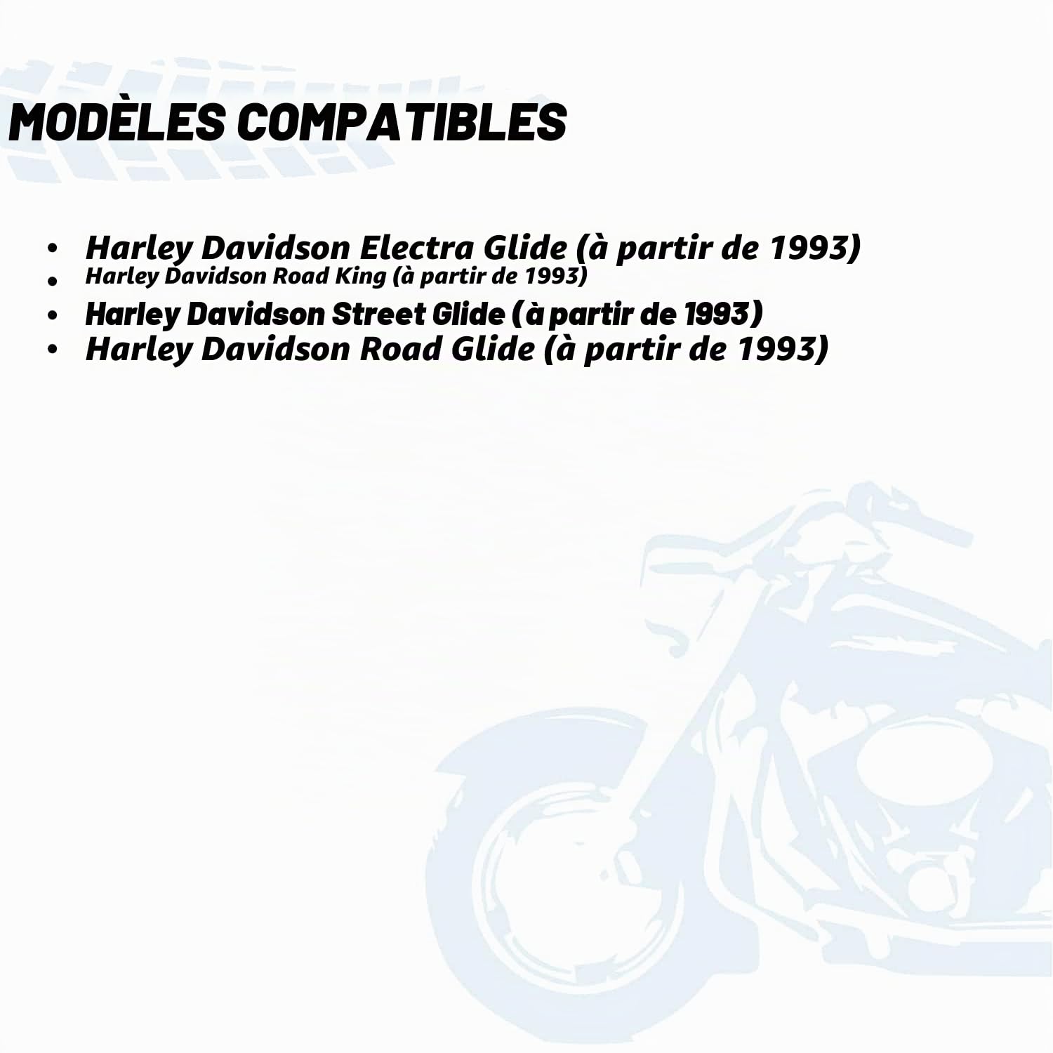 GETMORE Parts Set de 3 Poches, Sacoches, intérieures adapté à 2 Moto valises latérales et 1 Valise (Top Case) de Harley Davidson Electra Glide, Road King, Street Glide, Road Glide - No. 21+22