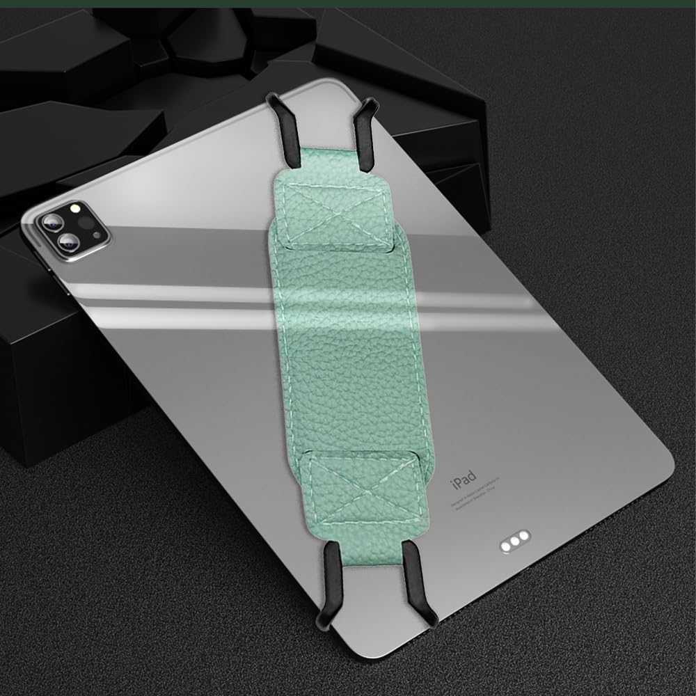 Agarre K/indle,1Pc Correa Antideslizante para Tabletas Correa de Mano para K/indle y Tabletas Soporte Versátil con Agarre para Dedo para Lectores Electrónicos de 6-7.5", Verde Matcha - 3