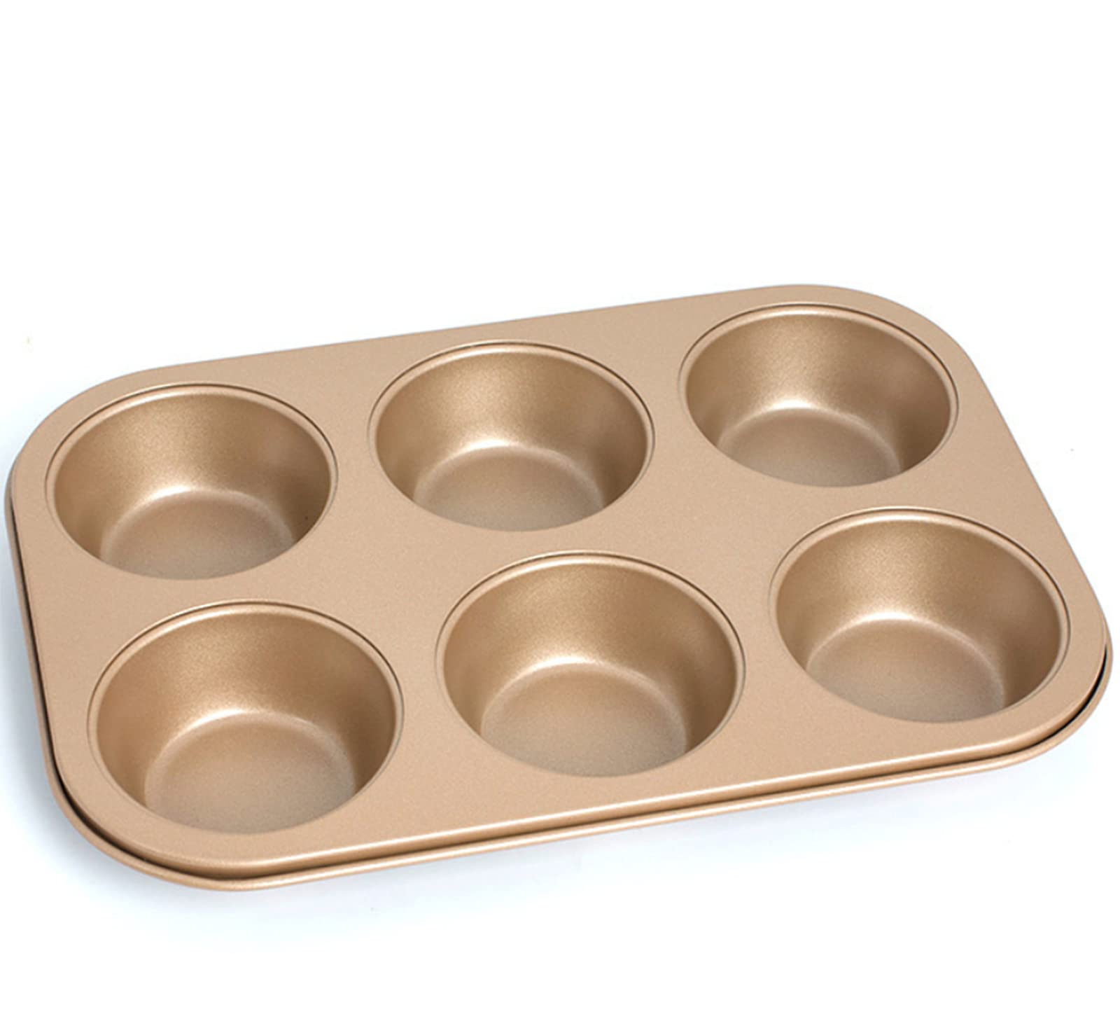 Bandeja grande para magdalenas 6 tazas Molde para magdalenas de silicona, Molde antiadherente para magdalenas para magdalenas, Molde para hornear magdalenas o magdalenas, Bandeja para hornear 26,3 x