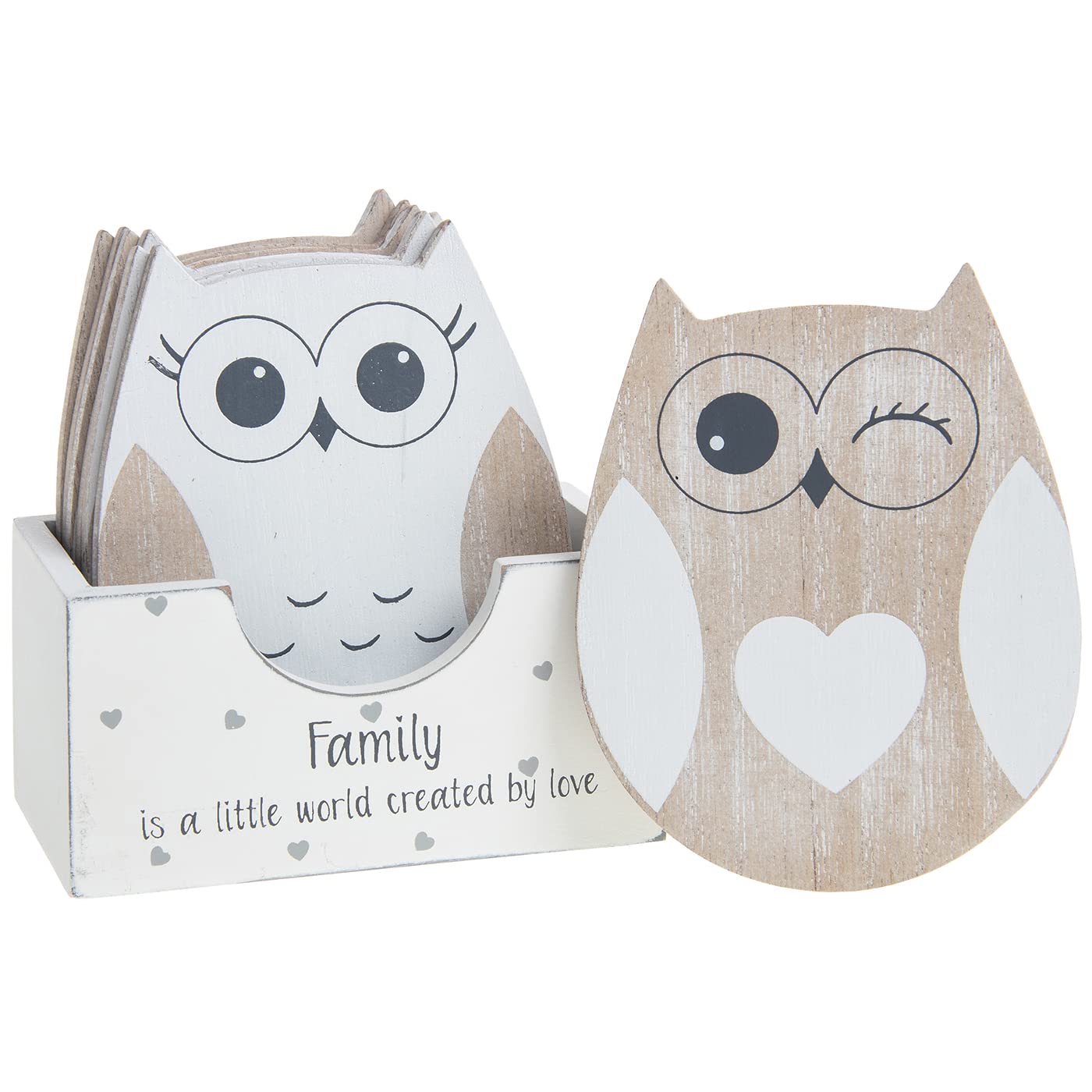 Shudehill Giftware Family Owl Coasters Family