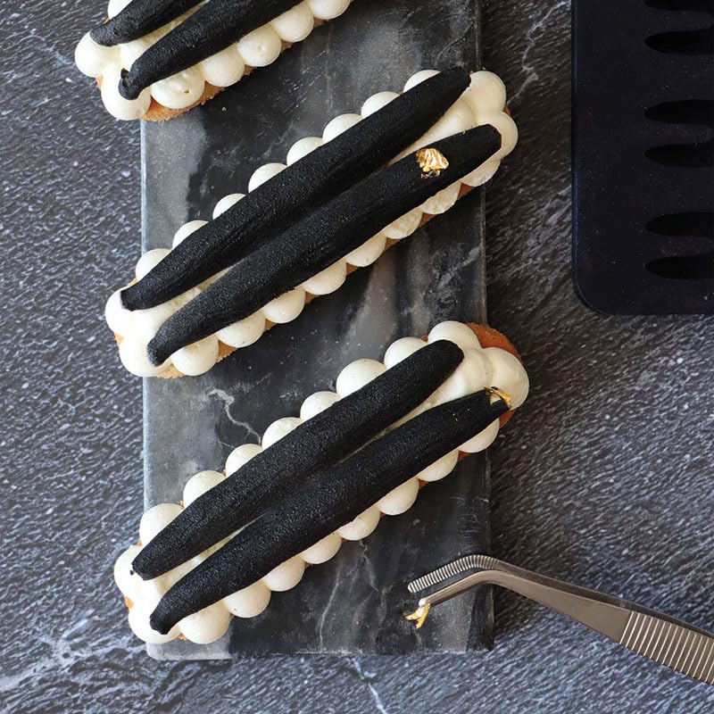 Moule silicone gousses de vanille trompe l'oeil noir pâtisserie design DR268A - 6