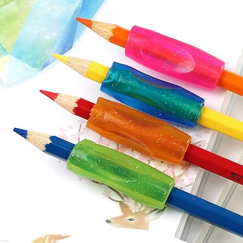 Miniatura 9 de EXCEART - Juego de 20 fundas de silicona para bolígrafos de agarre para niños, para herramientas de corrección de postura para niños preescolares,