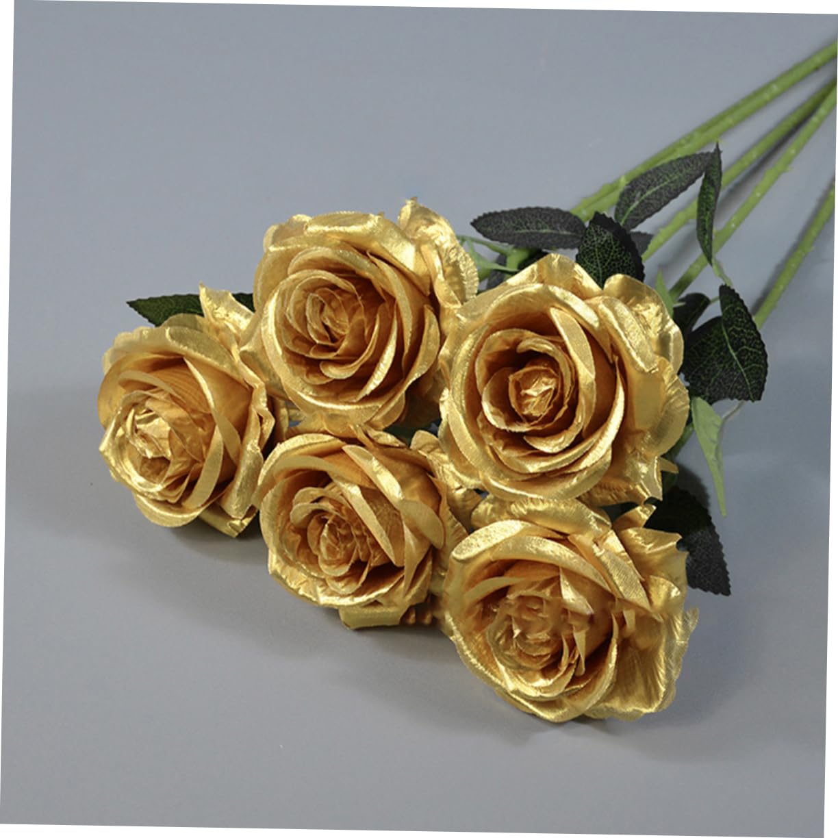 Bouquet Di Artificiali Dorate Da Teste Per Decorazioni Eleganti Casa Matrimonio e Feste Composizione Per Atmosfera Naturale e