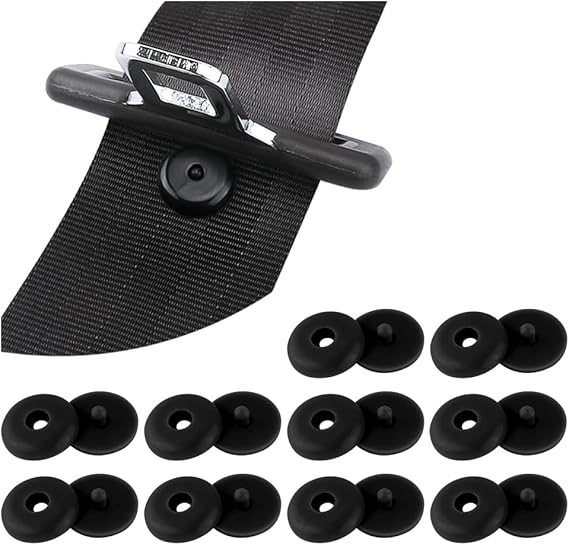 10 Sets Car Seat Belt Button Stop,AntiSlip Seatbelt