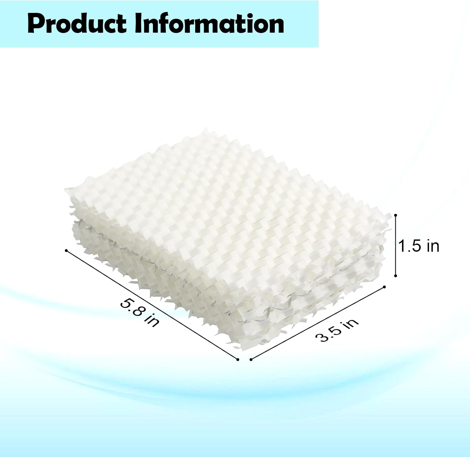 WF813 Humidifier Filter Replacement for Equate EQWF813, Relion RCM-832 RCM-832N, ProCare RWF813 PCWF813 PCCM832N Cool Mist Humidifiers Wick Filter 4-Pack