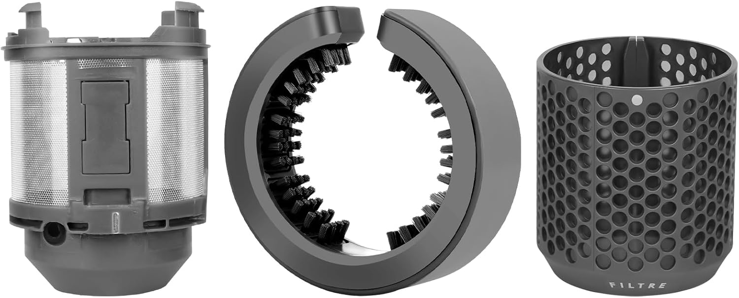 Inner Filter Replacement Cover Cage and Outer Filter Cage Cover Replacement and Cleaning Brush for Dyson Airwrap HS01 HS05