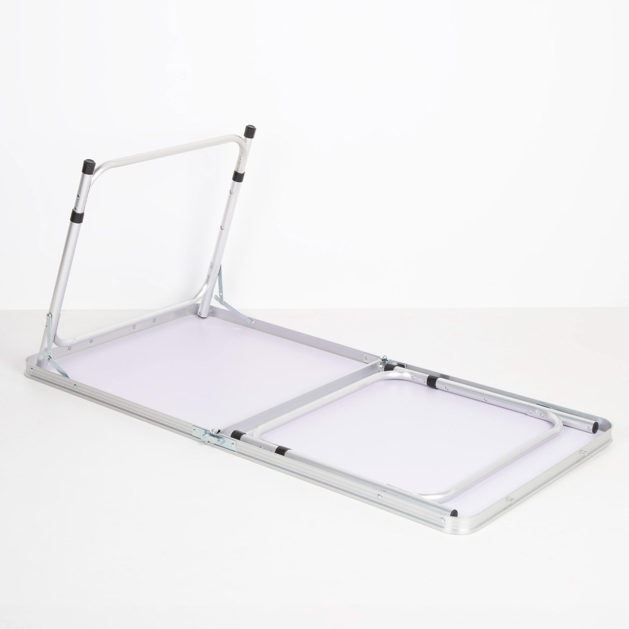 AKTIVE Table Pliante, 120X60X60, 70 cm, Hauteur Réglable, Plateaux Antidérapants, Supporte 30 kg, Verrouillage de Sécurité, Poignée de Transport, Camping, Plage, Tables de Jardin (63088)