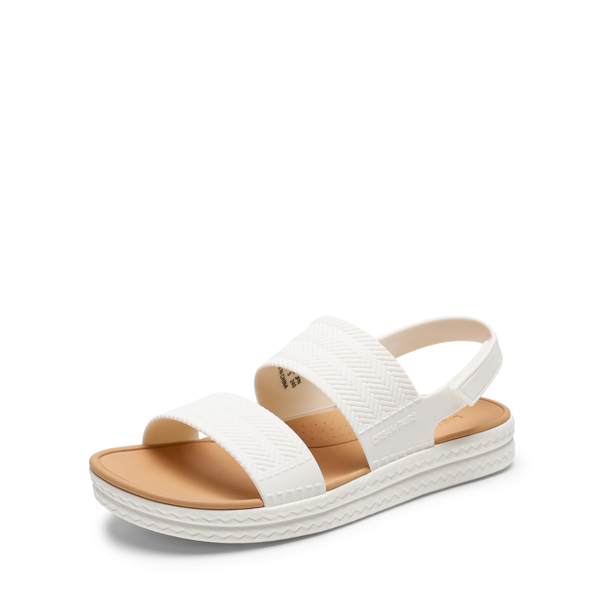 DREAM PAIRS Damen Wasser Sandalen Bequeme Flache Strand Plattform Elegante Sommer Gehschuhe