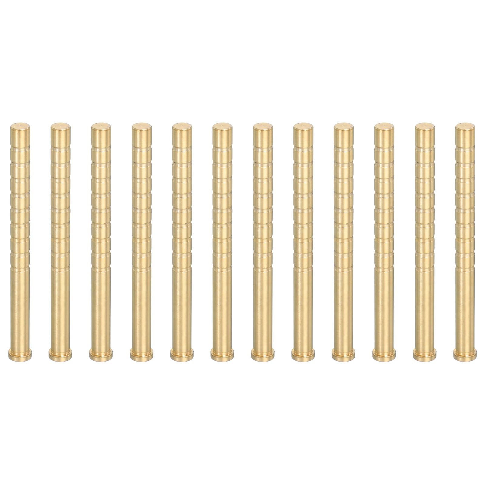 PATIKIL 250 Grain Archery Arrow Brass Insert, 12 Packs Insert Screw Copper Brass Arrow for .244/6.2mm Carbon Arrows