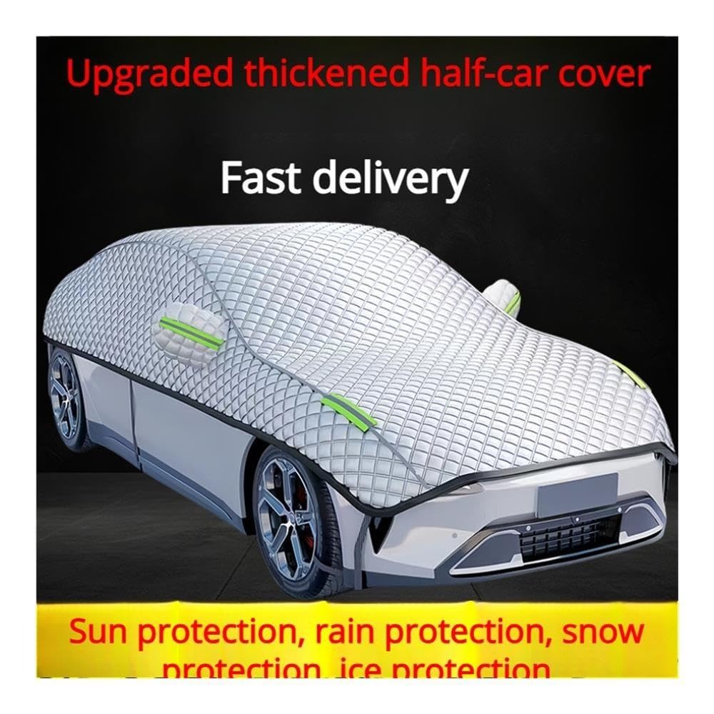 Funda Universal for Medio Coche for Todas Las Estaciones, protección Solar, Nieve, Escarcha, Tela Oxford(Sedan-Sedan)