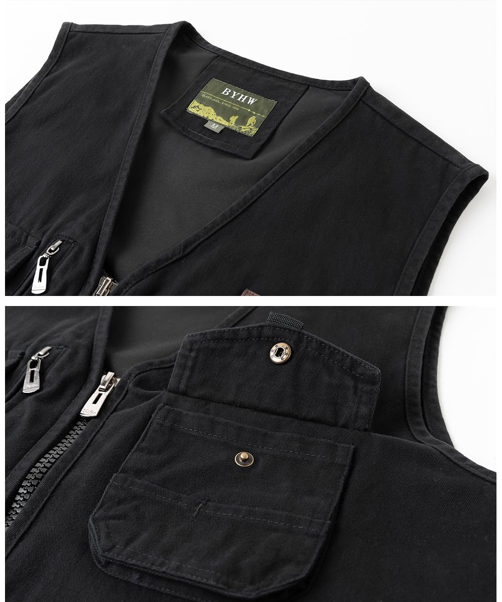 Herren Anglerweste Ärmellos Jacke Outdoor Weste Jagdweste Sommer Herrenwesten Sportlich Fotografie Funktionsweste mit Vielen Taschen