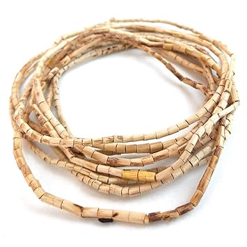ISKCON Jagannath 3 Round Pure Tulasi Wood Beads Tulsi Mala (Multicolour, Small)