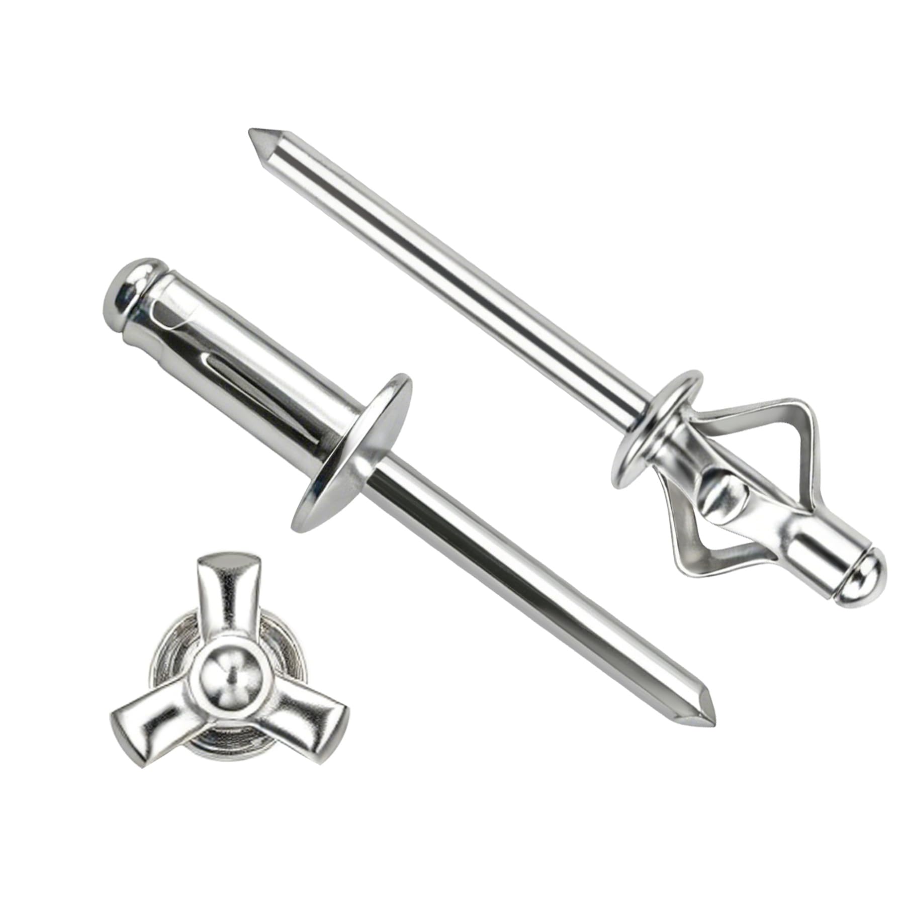 Tri-Fold Rivets - Black, 3/16"x3/4" -16 Tri-Fold Rivets - Black, 3/16"x3/4" -16