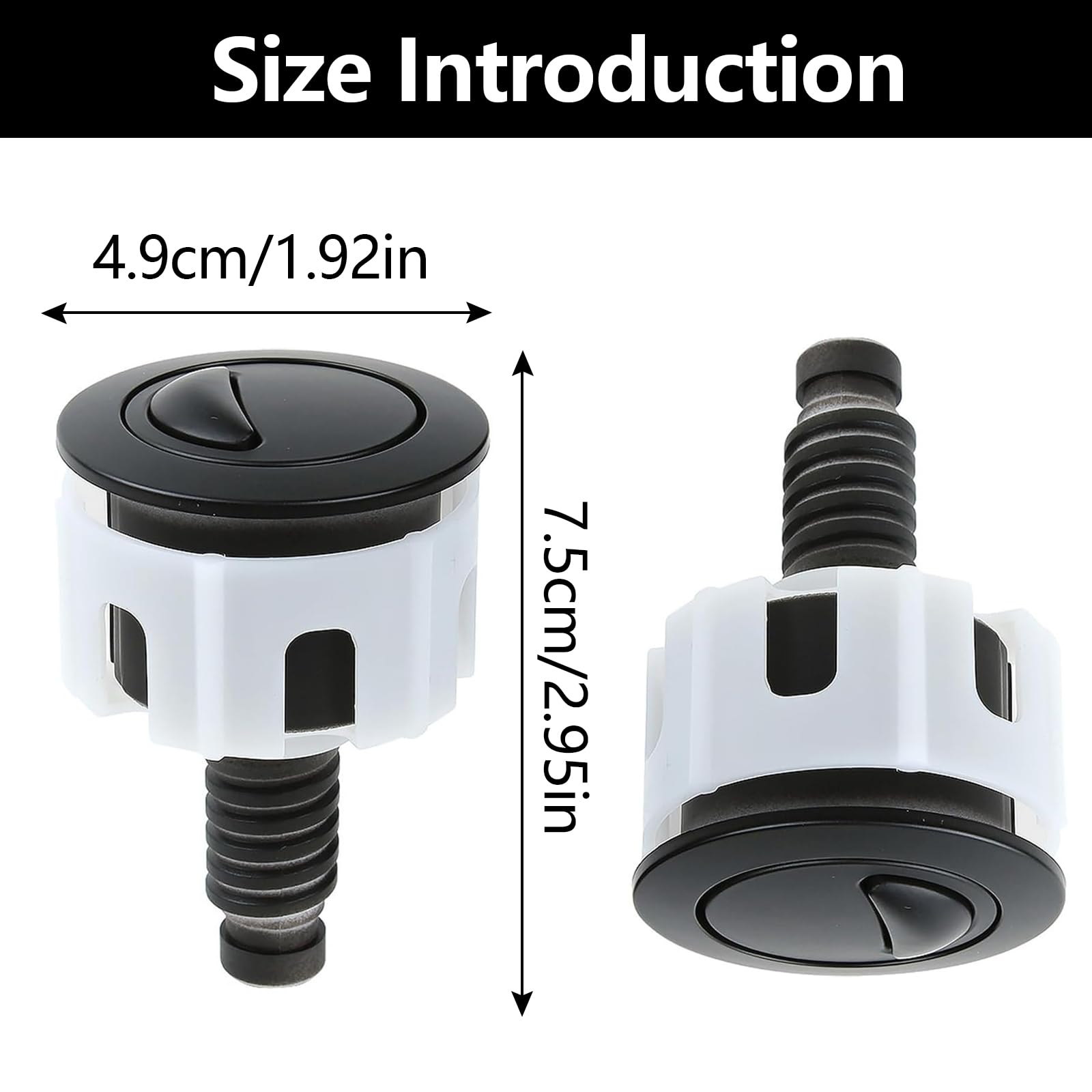 2 PCS Toilet Flush Button - Image 2