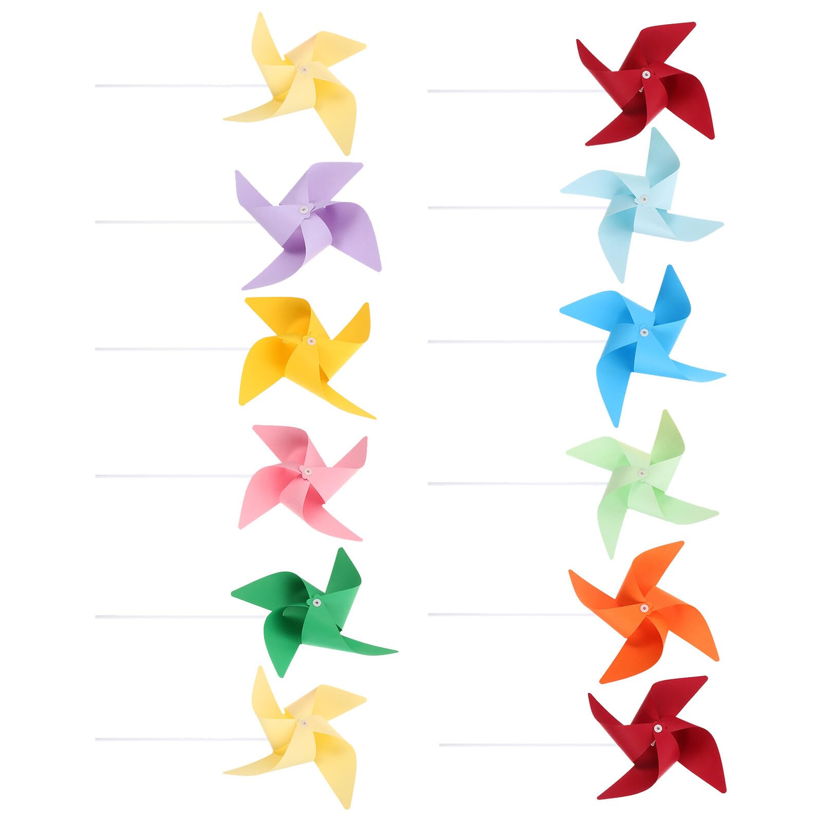 Moulin à vent en papier pour enfants Mipcase | 5 ensembles de 12 pièces de moulins artisanaux