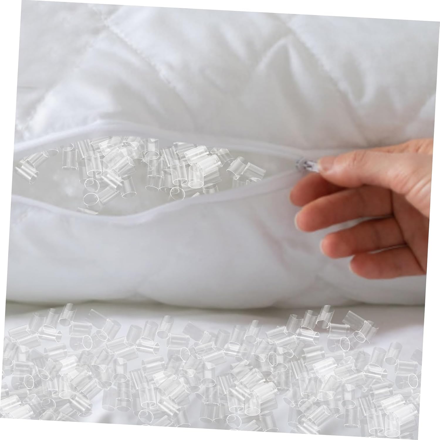 Healifty 1pack Pe Tube Pillow Stuffing Lightweight Filling for Pillows and Cushions High Elasticity Breathable Design for Craft Projects and Bean Bag Refills