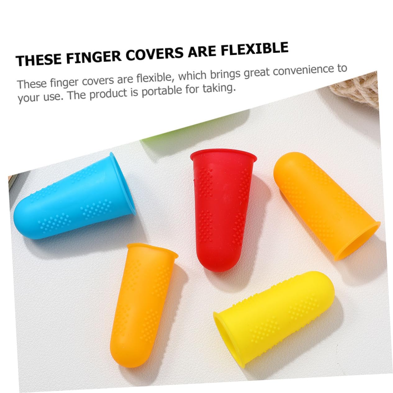 5 Series Protector De Dedos Resistente Al Desgaste Cubiertas De La Punta Del Guardia Pequeño Agarre Consejo Gel De Sílice 20 Piezas X 5