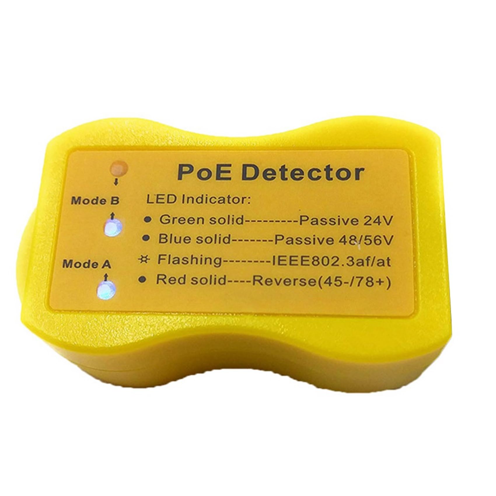 Testeur POE RJ-45 avec affichage LED pour identification rapide d'alimentation Ethernet