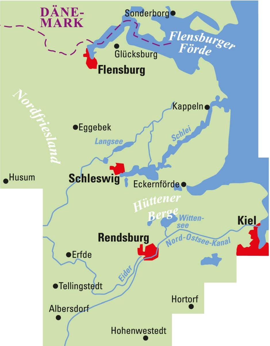 BVA ADFC Regionalkarte Schleswig Flensburg 1:75.000: mit Tagestourenvorschlägen, reiß- und wetterfest, E-Bike-geeignet, GPS-Tracks Download: 702