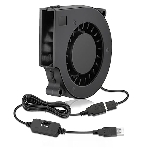 Miniatura 10 de Ventilador de ventilador USB de 2.362 in x 0.591 in 5 V sin escobillas de enfriamiento de CC Equipo de proyecto electrónico Ventilación del