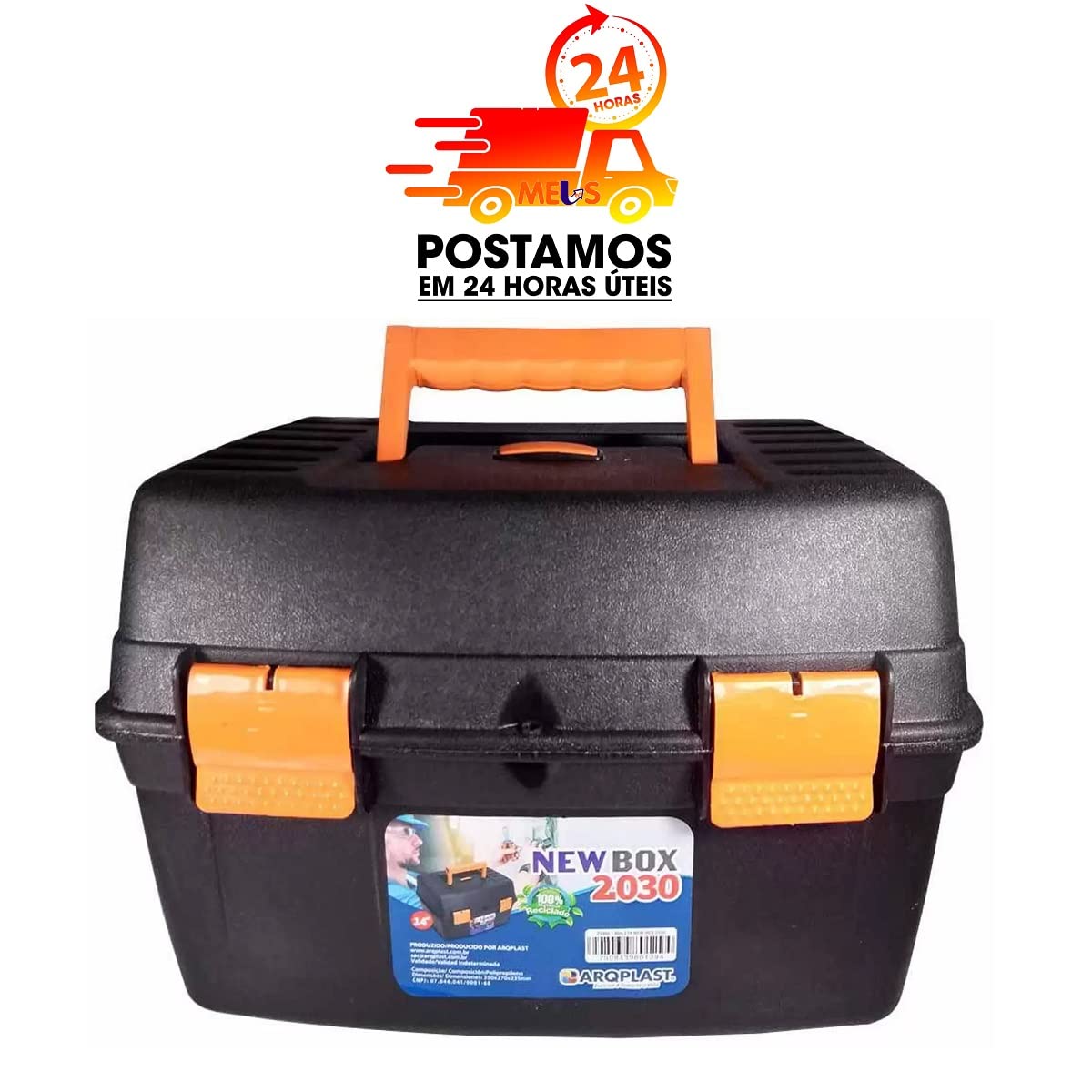 Maleta Organizadora Plástica New Box 2030 25460PM Arqplast