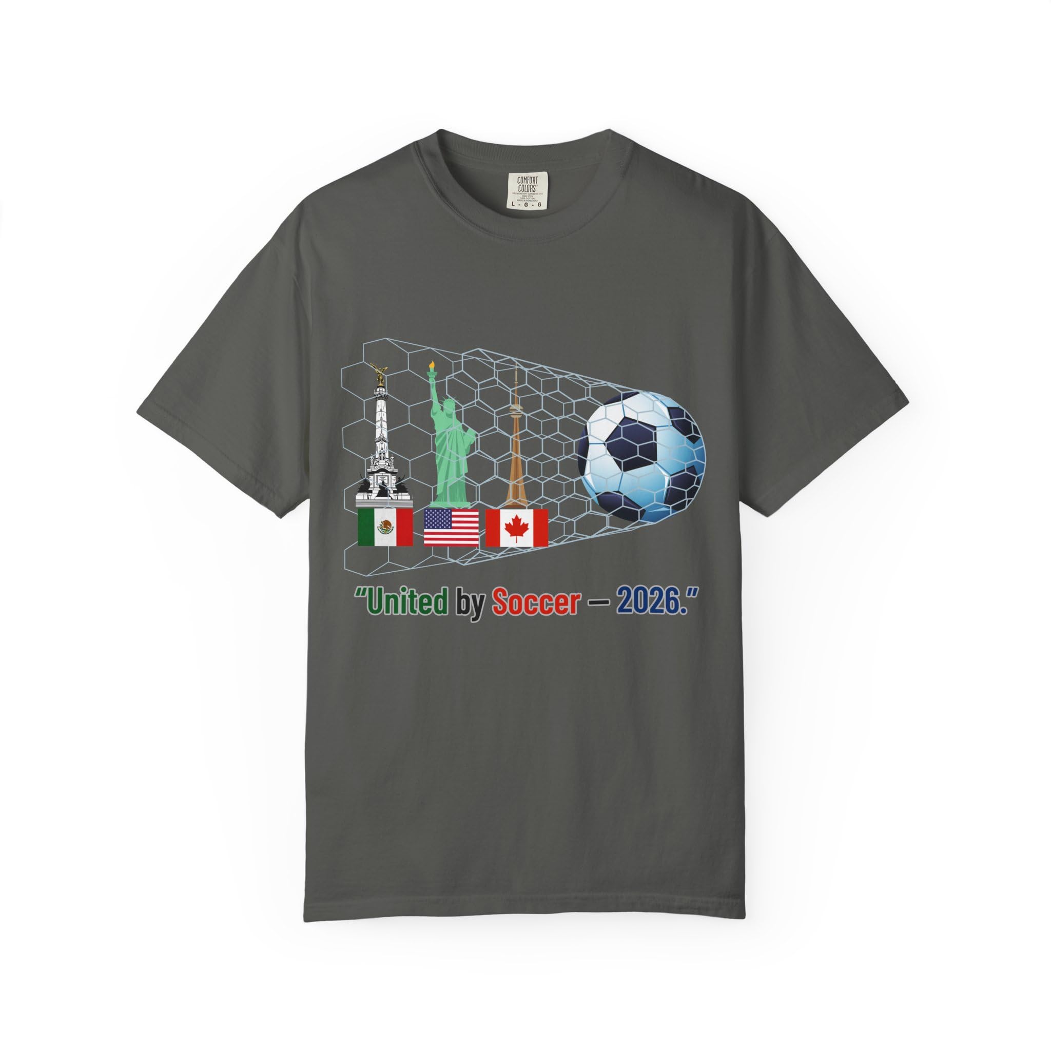 DubybyLara United by Soccer 2026 T‑Shirt | Canada Mexico USA World Cup Tee | Graphic Design