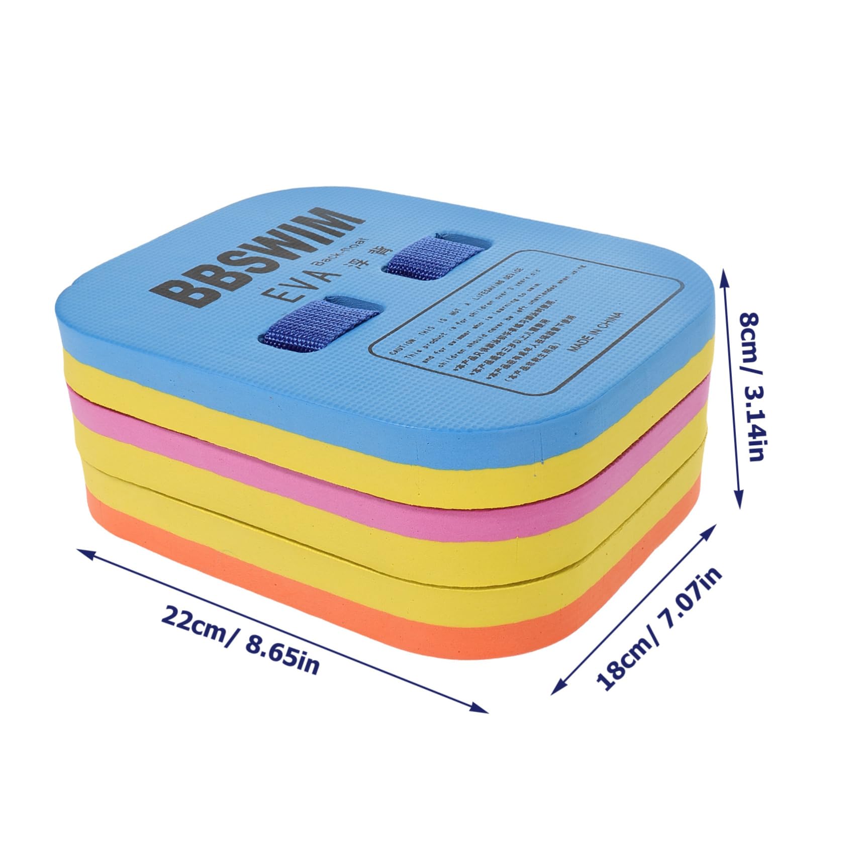 BRIGHTFUFU Eva Material Boys and Girls Kickboard for Training Pool Float Board Back Float Swim Assist Board Random Color