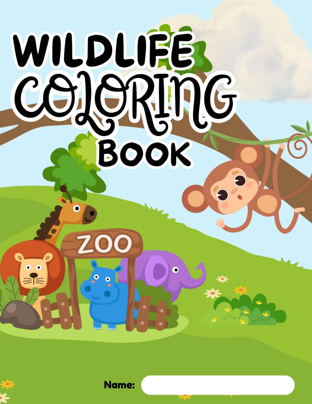 WILDLIFE COLORING BOOK