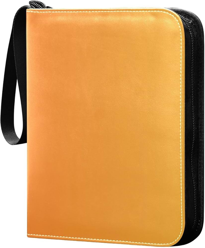 TARGETページ Amazon.com: Orange Gradient Card Binder 4 Pocket Trading Card