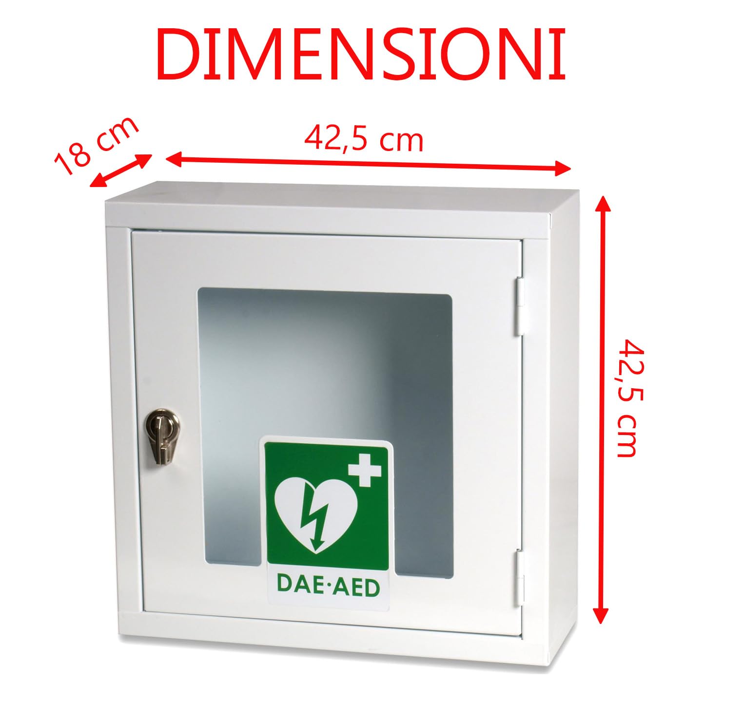 Teca para desfibrilador 425x425x180 mm