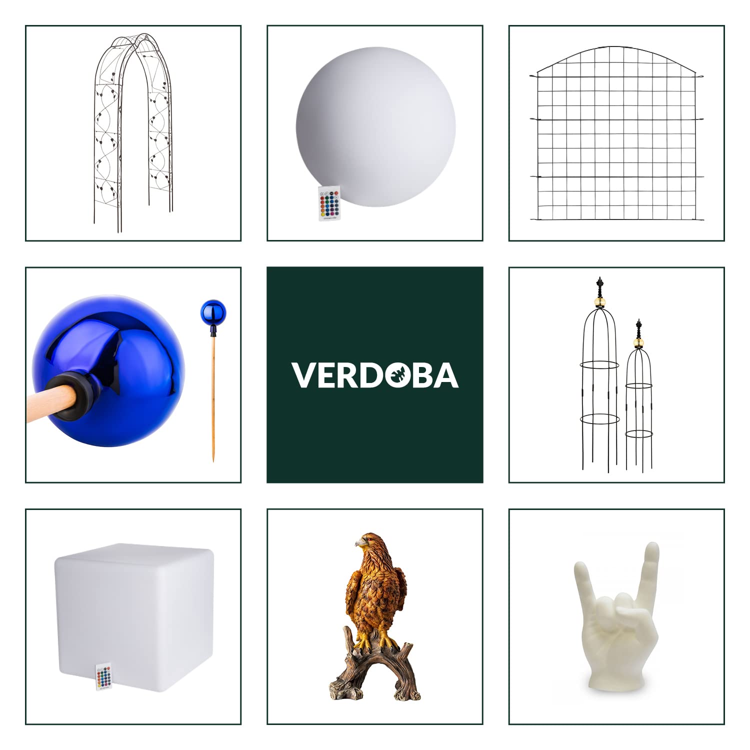 VERDOBA Mini-Figurines Vaches avec Taches en résine synthétique pour Le Jardin, peintes à la Main, décoration de Jardin