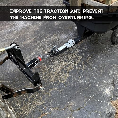 Image of ECOTRIC 3 Point Trailer Receiver with Suitcase Weight Brackets Category 1