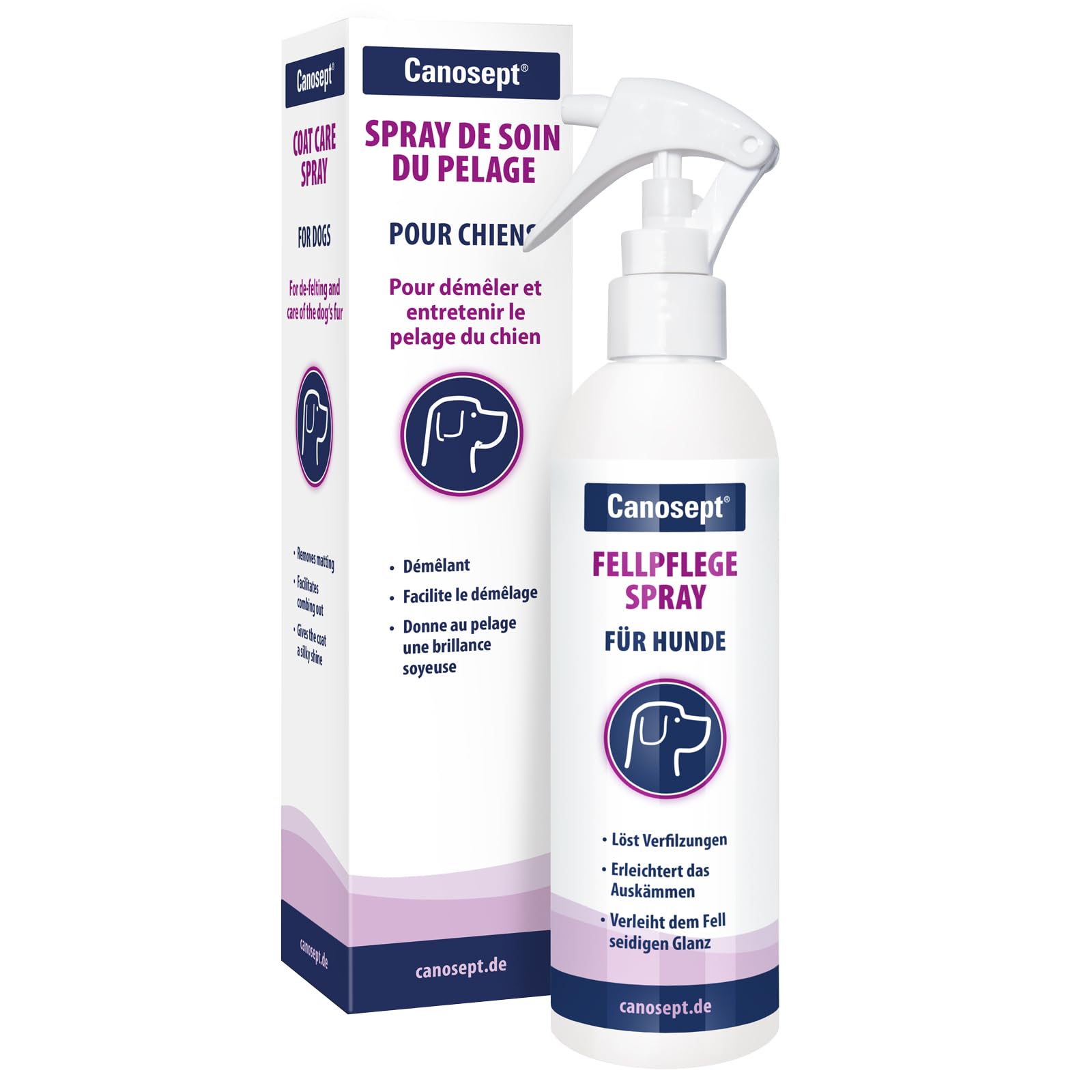 Canosept Spray de soin du pelage - Soin du pelage pour chiens 250 ml