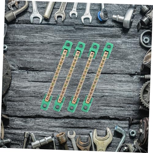 Bloque de terminales de cobre verde con tornillos para cables pack de 4 6