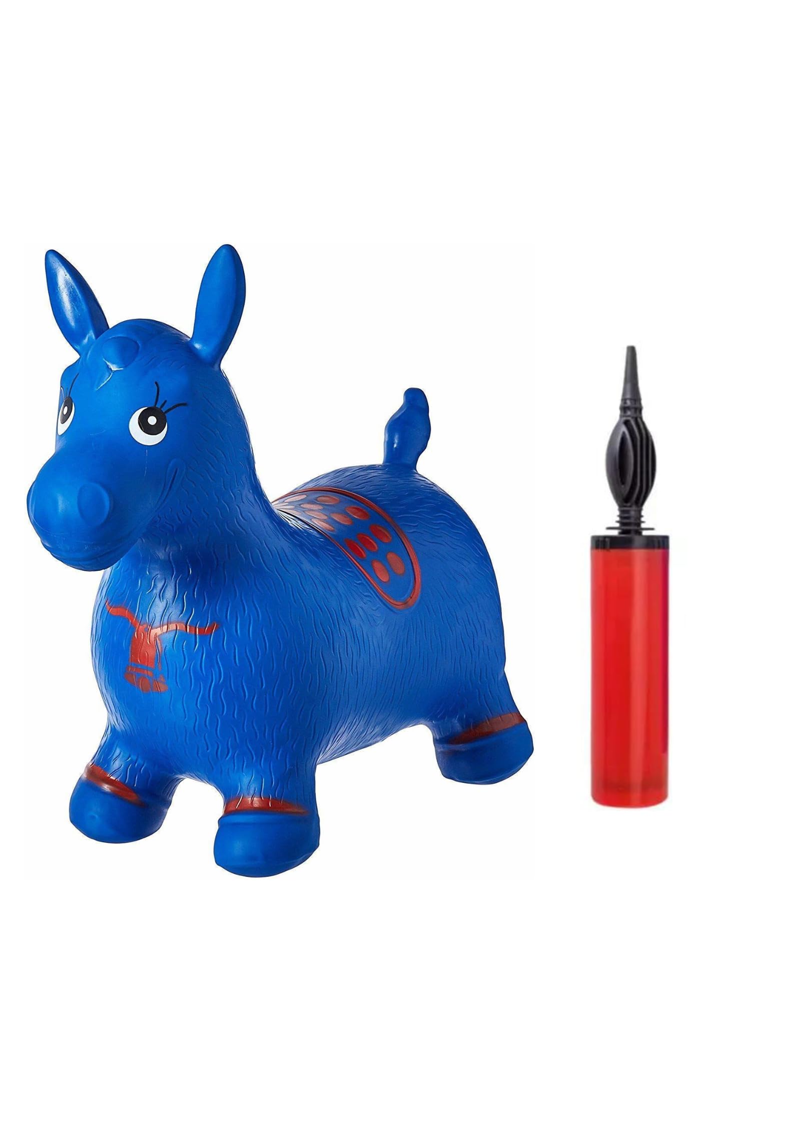 Jumping and Riding Horse Bouncing Horse Hopper Animal Toy for Kids with Air Pump (Blue) (B0CNXFDD8M) Amazon Price History, Amazon Price Tracker