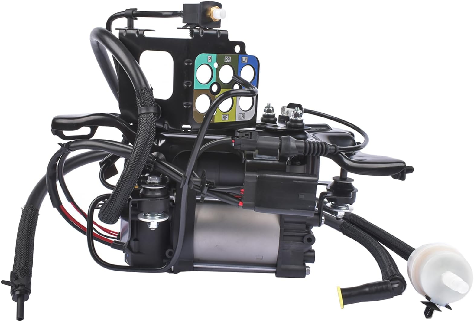 GELUOXI 949-300 Air Suspension Compressor w/Bracket Replacement for 2011-2020 Jeep Grand Cherokee 68041137AF, 68041137AE, 68204730AB, 68204730AE