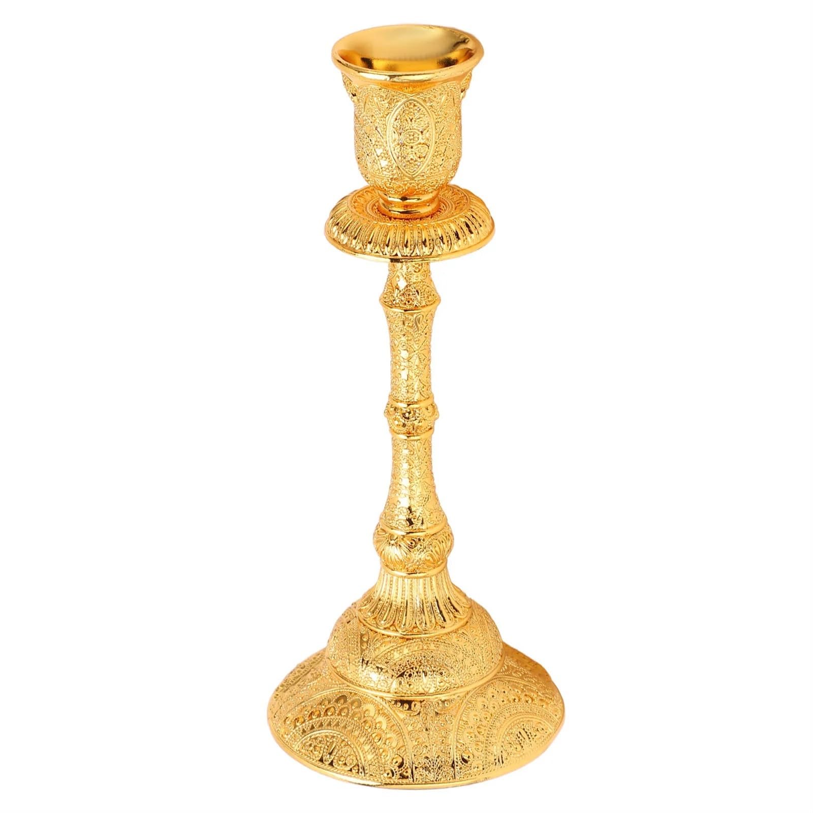 Candle Holders Gold Candlestick Holder Single Head Retro Vintage Taper Candle Holders Tall