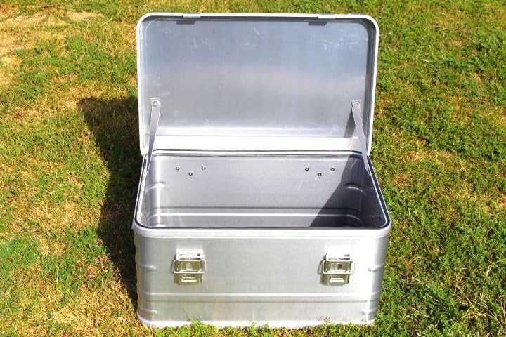 Amazon.co.jp: アウトドア アルミコンテナボックス 49L ガレージ収納