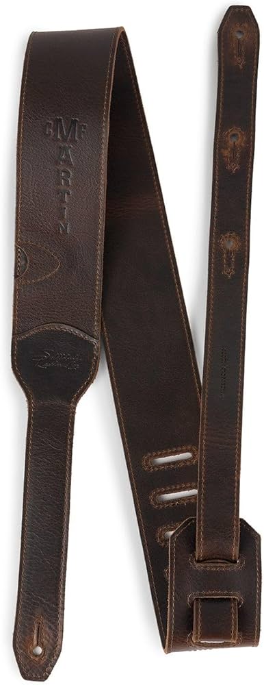 Amazon.com: MARTIN LUXE Leather Guitar Strap – Dark Brown