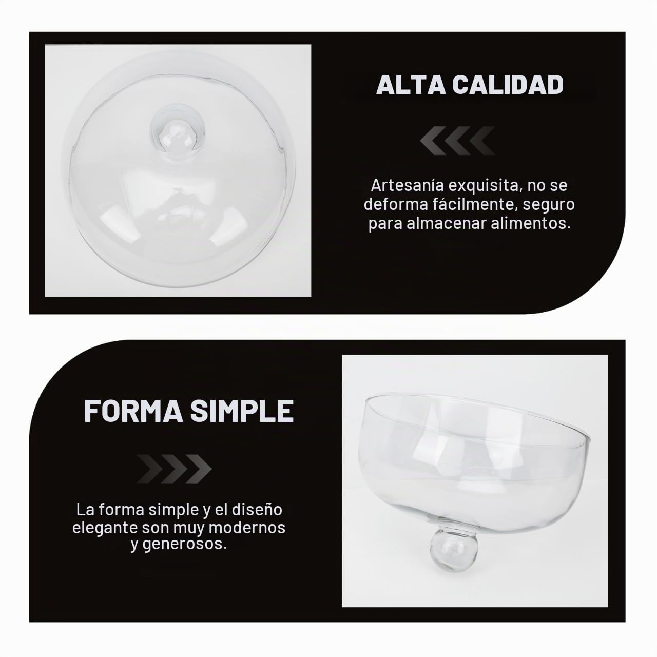 MAGICLULU 1 Pc Cubierta para Salpicaduras De Microondas Magdalena De Cúpula Cubierta De Comida para Microondas Cubierta De Cúpula Alimento Vidrio Cubierta De Pastel En Forma De Campana