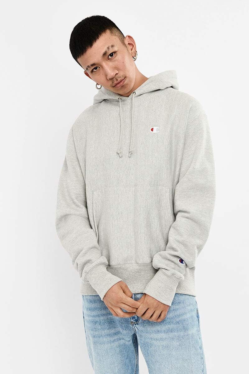 Champion mens Powerblend Fleece Crew, Small Script - Image 3