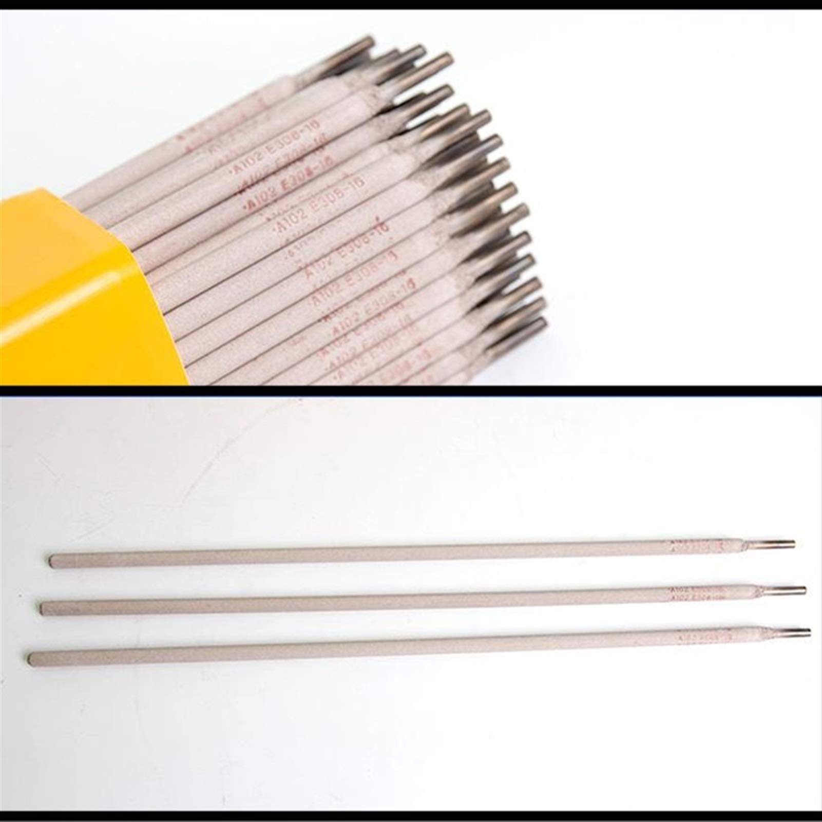 Geeyu ZHaonan-Varillas para soldar 1kg Diámetro 1.2/1.6/2.5/3.2/4.0mm, Barra de Soldadura de electrodos de Acero Inoxidable, para máquina de Soldadura eléctrica, para soldar