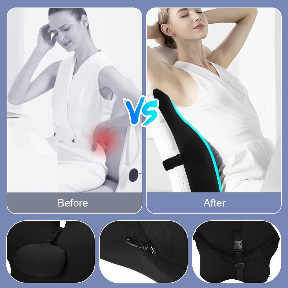 2pcs Coussin De Soutien Lombaire Ergonomique, Support Dorsal En Mousse A Memoire De Forme Pour Chaise De Bureau Et Canape Coussins Lombaires Pour Une Position Assise Confortable 87413654 2pcs Coussin De Soutien Lombaire Ergonomique, Support Dorsal En Mousse A Memoire De Forme Pour Chaise De Bureau Et Canape Coussins Lombaires Pour Une Position Assise Confortable 87413654