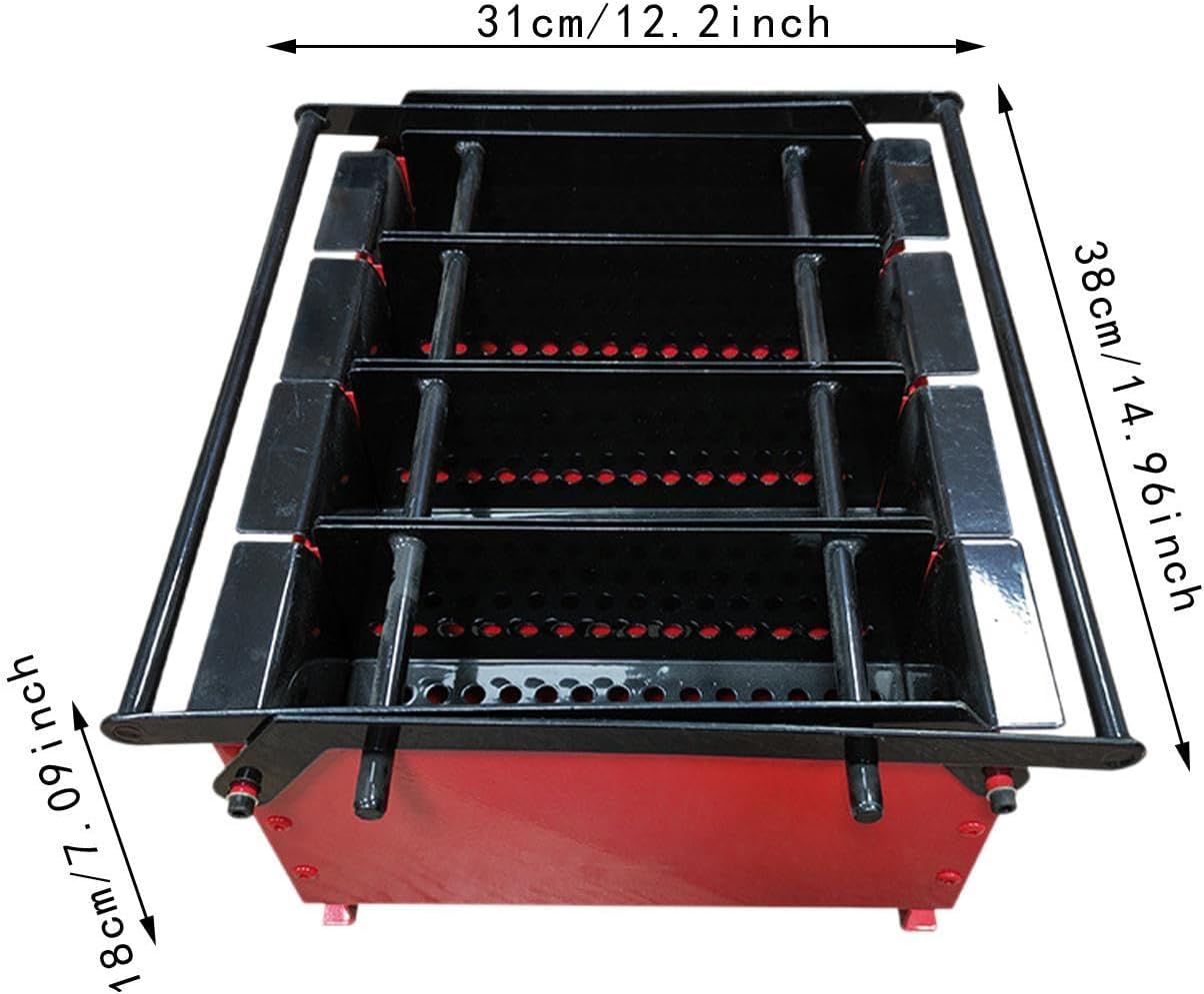 MagiDeal Newspaper Briquette Maker Paper Brick Recycling Press 2 Grids Manual Portable Brick Briquette Machine for Home Stoves Outdoor